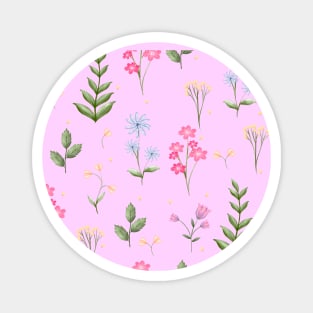 Cutest Flower Hand drawn Seamless Pattern Magnet